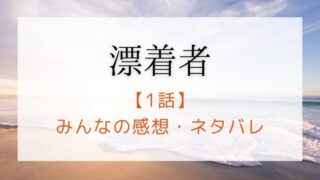 漂着者1話あらすじネタバレと感想!斎藤工がナスDにしか見えない件
